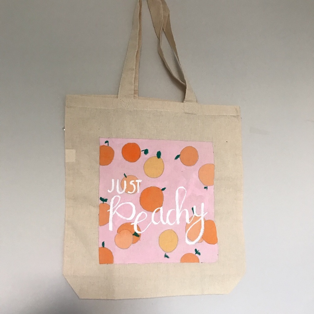 Peachy tote bag